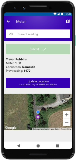 CleverWater Collector mobile app - submit